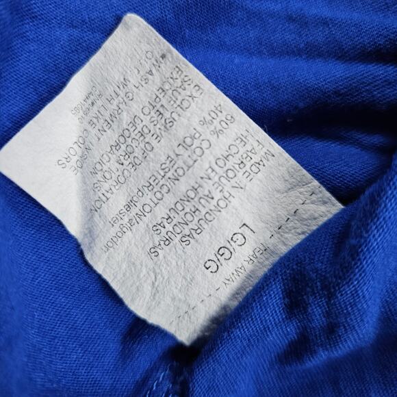 Under Armour Basketball Hoop Shirt Big Boys Size L Blue - Picture 5 of 8